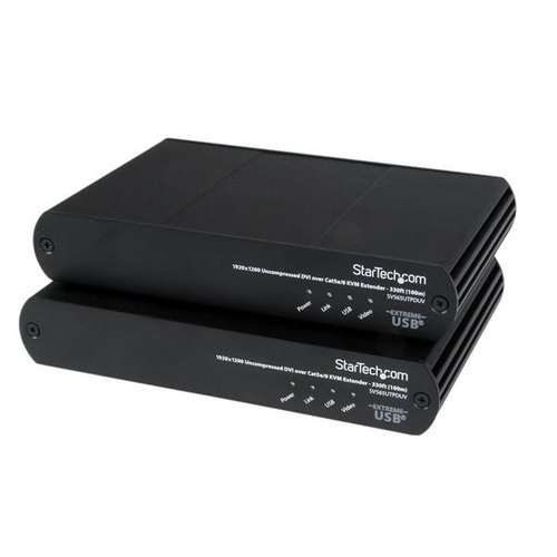 StarTech.com USB DVI over Cat 5e / Cat 6 KVM-console-extender met 1920x1200 niet-gecomprimeerde video 100 m