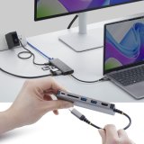 StarTech.com USB-C naar HDMI Multiport Adapter, 140W PD Charging, 4K60Hz, 3 Port USB 10Gbps Hub, SD Kaartslot, 2.5GbE, Mini Dock voor MacBook / Dell / / HP