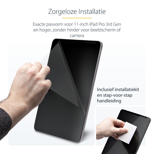 StarTech.com 4-Way 11-inch iPad Pro Privacy Filter, Portrait/Landscape Orientatie, Touch-Enabled, Anti-Glans Security Filter, +/- 30 Graden Kijkhoek, 51% Blauw Licht Vermindering
