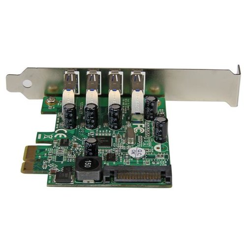 StarTech.com 4 Port PCI Express PCIe SuperSpeed USB 3.0 Controller Adapterkaart met UASP - 5Gbps - SATA Power - USB 3 PCIe Kaart