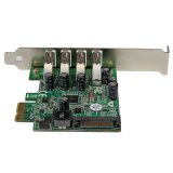 StarTech.com 4 Port PCI Express PCIe SuperSpeed USB 3.0 Controller Adapterkaart met UASP - 5Gbps - SATA Power - USB 3 PCIe Kaart