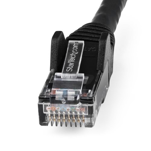 StarTech.com N6LPATCH1MBK netwerkkabel Zwart 1 m Cat6 U/UTP (UTP)