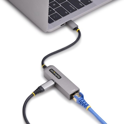 StarTech.com USB-C naar Ethernet Adapter, NIC, 100W PD Pass-Through, USB 3.0 Type-C 1Gbps Multi Speed Netwerk Adapter, Gigabit Ethernet, Thunderbolt Compatibel, Windows & Mac