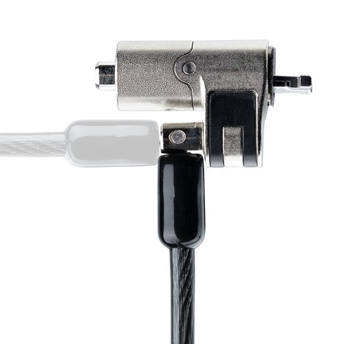 StarTech.com Nano Laptopslot, 2m, Anti Diefstal Kabelslot met Sleutel, Nano Slot Security Kabel voor 2-1 Laptops/EliteBook/Lenovo X1, Bestand tegen Doorsnijden, Computerslot voor Laptop Beveiliging