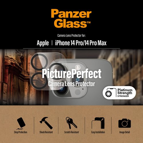 PanzerGlass ® PicturePerfect Camera Lens Protector iPhone 14 Pro | 14 Pro Max Doorzichtige schermbeschermer Apple 1 stuk(s)