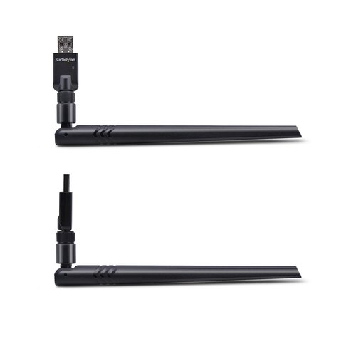 StarTech.com USB Bluetooth 5.3 Adapter voor PC/Laptop, Class 1, USB Bluetooth Dongle, Connectiviteit over grote afstanden voor toetsenbord, muis, audiostreaming en PAN-netwerken, Windows/Linux