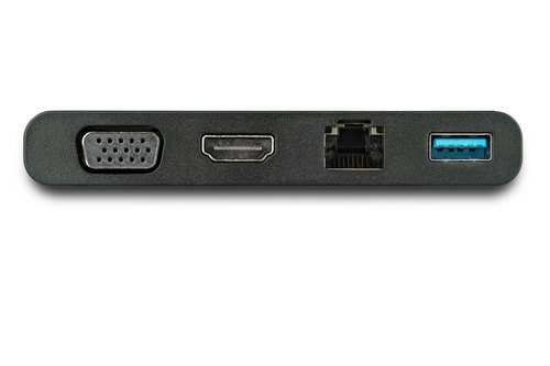 StarTech.com USB C-Multiport Adapter Hub met HDMI, VGA, Gigabit Ethernet & USB 3.0 - USB-C naar 4K HDMI of 1080p VGA Mini Docking Station - USB Type-C Travel Dock voor USB-C Laptops