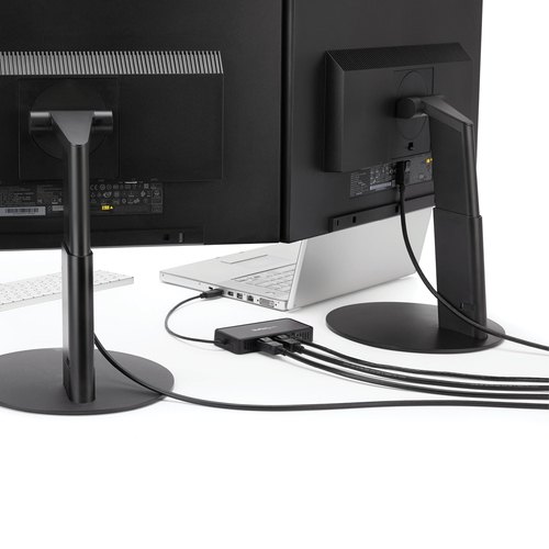 StarTech.com USB 3.0 Mini Dock - Dual Monitor USB-A Docking Station met DisplayPort 4K 60Hz Video & Gigabit Ethernet - 30cm Kabel - USB 3.1 Gen 1 Type-A Laptop Travel Adapter