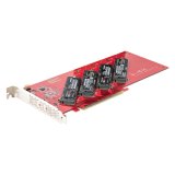 StarTech.com QUAD-M2-PCIE-CARD-B interfacekaart/-adapter Intern M.2