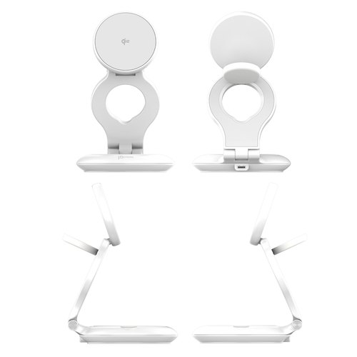 j5create Qi2 3-in-1 magnetisch opvouwbaar draadloos oplaadstation
