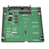 StarTech.com M.2 SATA SSD naar 2.5" SATA Adapter, Niet Compatibel met NVMe, Open-Frame Bracket, 7mm Hoog, M2 Hard Drive Adapter