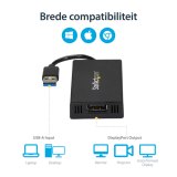 StarTech.com USB 3.0 naar 4K DisplayPort externe Multi-Monitor grafische videoadapter – DisplayLink gecertificeerd – Ultra HD 4K