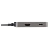 StarTech.com USB C Multiport Adapter, USB Type-C naar 4K 60Hz HDMI 2.0, 100W Power Delivery Pass-through, 3-Port 10Gbps USB Hub, Compacte USB C Mini Dock, 25cm Kabel