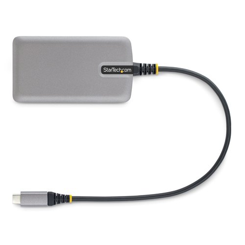 StarTech.com 3-Port USB-C Hub met Ethernet, 3x USB-A , Gigabit Ethernet RJ45, USB 3.0 5Gbps, Bus-Powered, 30cm Kabel, Compacte Laptop USB Type-C Hub Adapter met GbE, Micro USB Voeding