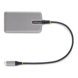 StarTech.com 3-Port USB-C Hub met Ethernet, 3x USB-A , Gigabit Ethernet RJ45, USB 3.0 5Gbps, Bus-Powered, 30cm Kabel, Compacte Laptop USB Type-C Hub Adapter met GbE, Micro USB Voeding