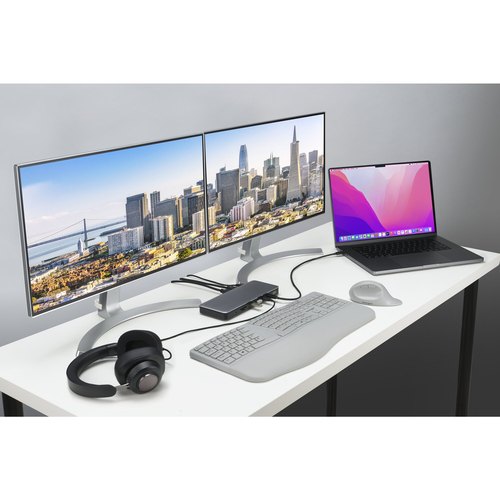 Kensington SD5760T Thunderbolt 4 Dual 4K Docking Station met 96W Power Delivery