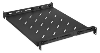 Intellinet 19" vaste plank (verstelbaar), 1U, plankdiepte 350 mm, verstelbare raildiepte 350–550 mm, max. 20 kg, zwart, levenslange garantie