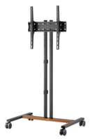 Manhattan Trolley voor TV’s en monitoren, voor schermen 34"–55", VESA-compatibiliteit: van 200x200 tot 400x400 mm (controleer de afmetingen van de vier montagegaten aan de achterzijde), max. 35 kg, 4 hoogteposities, zwart
