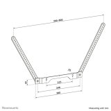 Neomounts AV35-724BL1 TV-beugel voor Sonos Ray - eenvoudige installatie - zwart
