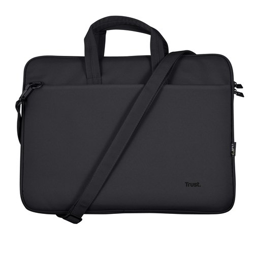 Trust Bologna Laptop Sleeve 16 inch - Laptop sleeve – Voor laptops tot 16 inch – Gerecycled polyester – Zwart
