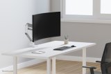Neomounts DS70PLUS-450WH1 Monitorarm 17-49" - gasveer - Topfix - 180°-stop