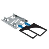 StarTech.com Dubbele 2,5 inch naar 3,5 inch HDD-steun voor SATA harde schijven 2,5 inch naar 3,5 inch steun met 2 schijven voor montagebay