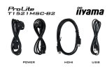iiyama ProLite T1521MSC-B2 computer monitor 38,1 cm (15") 1024 x 768 Pixels XGA LED Touchscreen Tafelblad Zwart