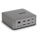 StarTech.com Thunderbolt 5 Universeel Docking Station, Multi-Display Hub, 8K 60Hz of 4K 144Hz, 120Gbps Bandwidth Boost, 140W PD, 30W Phone Charging, USB 10Gbps, 2.5G LAN
