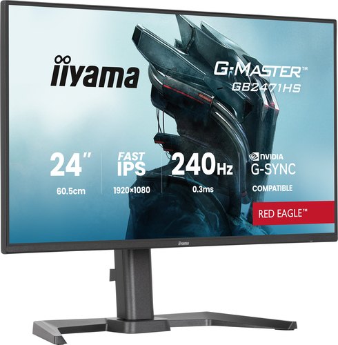 iiyama G-MASTER GB2471HS-B1 computer monitor 60,5 cm (23.8") 1920 x 1080 Pixels Full HD Zwart