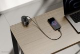 Neomounts DS22-840BL6 Bureaucontactdoos met klem en USB-C en USB-A poorten - Quick-charge
