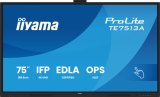 iiyama TE7513A-B2AG beeldkrant Interactief flatscreen 190,5 cm (75") Wifi 500 cd/m² 4K Ultra HD Zwart Touchscreen Type processor Android 24/7