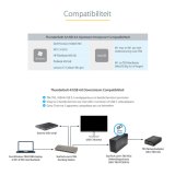 StarTech.com Thunderbolt 4 Dock, 96W Power Delivery, Single 8K/Dual Monitor 4K 60Hz, 3xTB4/USB4 ports, 4xUSB-A, SD, GbE, Thunderbolt 4 Docking Station voor Windows of TB3 MacBook, 0.8m Kabel
