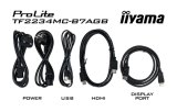 iiyama ProLite TF2234MC-B7AGB computer monitor 54,6 cm (21.5") 1920 x 1080 Pixels Full HD LED Touchscreen Multi-gebruiker Zwart
