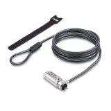 StarTech.com Dun Noble Wedge® Compatibel Laptop Kabelslot, 1,5m Laptop Beveiligingskabel, Anti-Diefstal Slot voor Laptop/Notebook, Snijbestendige Kabel, 4-Cijferslot