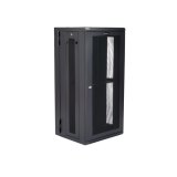 StarTech.com 4 Post 26U Wandmonteerbare Netwerkkast met 1U Schap, 19" Scharnierende Patchkast voor Data/AV/Electronica/Computer Apparatuur, Veelzijdig Geventileerd Server Rack, Vergrendelbaar