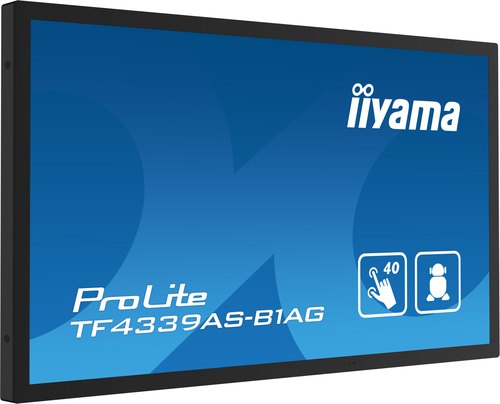 iiyama TF4339AS-B1AG computer monitor 108 cm (42.5") 3840 x 2160 Pixels 4K Ultra HD LED Touchscreen Zwart
