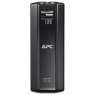 APC Back-UPS PRO BR1500G-FR - Noodstroomvoeding, 1500VA, 6x Penaarde(België), USB, uitbreidbare runtime