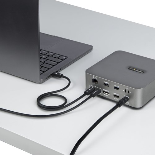 StarTech.com 50cm Thunderbolt 5 Kabel, 80Gbps/Tot 120Gbps, 240W PD EPR, 8K 60Hz, Thunderbolt-Gecertificeerde Kabel, Compatibel met Thunderbolt 4/USB4/USB-C