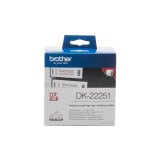 Brother DK-22251 labelprinter-tape Zwart en rood op wit