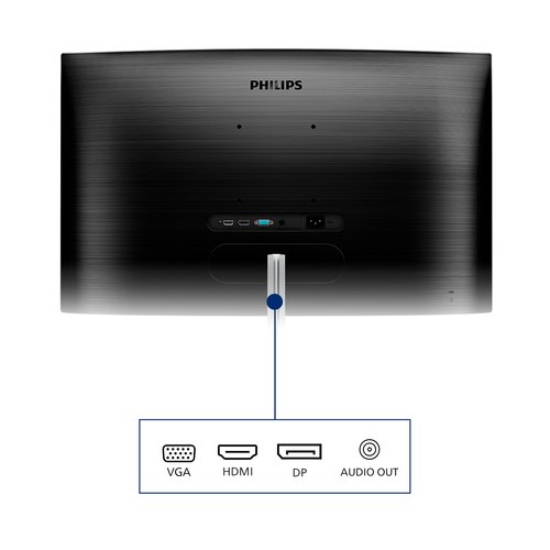 Philips E Line 325E1C/00 computer monitor 80 cm (31.5") 2560 x 1440 Pixels Quad HD LCD Zwart