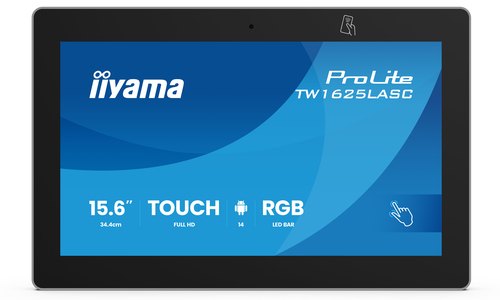 iiyama TW1625LASC-B3PNR scherm voor vergaderzalen 39,6 cm (15.6") 1920 x 1080 Pixels LED Wi-Fi 6 (802.11ax), Wi-Fi 5 (802.11ac), Wi-Fi 4 (802.11n), 802.11g, 802.11a, 802.11b Zwart Bluetooth