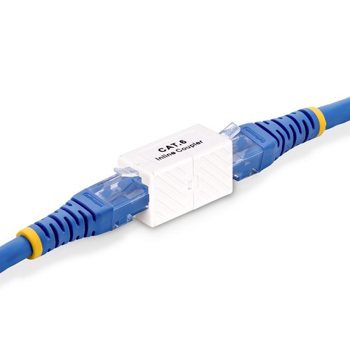 StarTech.com 5-Pack RJ45 Koppelstuk, Inline Cat6 Coupler, Female naar Female (F/F) T568B Connector, UTP Verlengblokje, Unshielded Ethernet Kabel Verlengstuk