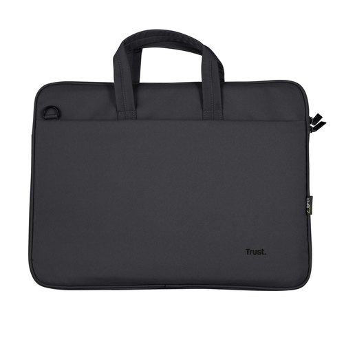 Trust Bologna Laptop Sleeve 16 inch - Laptop sleeve – Voor laptops tot 16 inch – Gerecycled polyester – Zwart