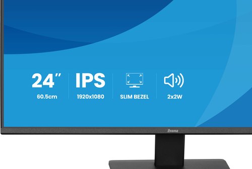 iiyama ProLite X2491HS-B1 computer monitor 60,5 cm (23.8") 1920 x 1080 Pixels Full HD LCD Zwart