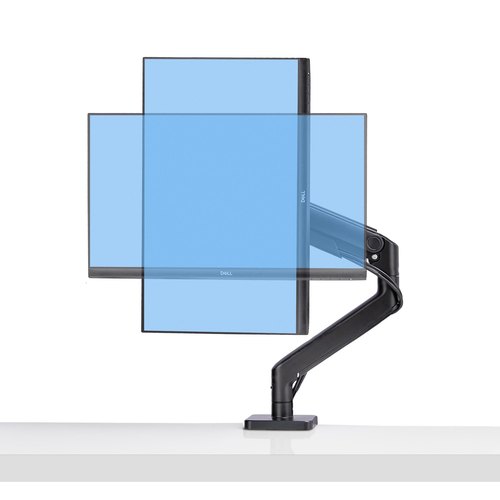 StarTech.com Monitor Arm voor Bureau, Tot 49in 32:9 Ultrawide Curved Monitors, Mechanische Springveer Arm, C-Klem/Doorvoertule, VESA 75x75/100x100, Afstelling zonder gereedschap, Draagvermogen 20kg