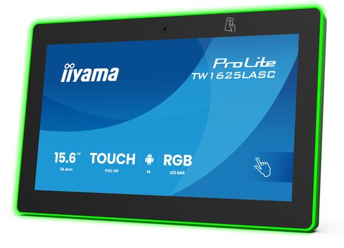 iiyama TW1625LASC-B3PNR scherm voor vergaderzalen 39,6 cm (15.6") 1920 x 1080 Pixels LED Wi-Fi 6 (802.11ax), Wi-Fi 5 (802.11ac), Wi-Fi 4 (802.11n), 802.11g, 802.11a, 802.11b Zwart Bluetooth