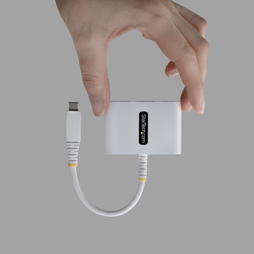 StarTech.com USB-C naar HDMI Multiport Adapter met 140W PD Charging, 4K 60Hz HDMI, USB 5Gbps Hub, Mini Dock voor MacBook / Dell / ThinkPad / HP / iPad / Tablets