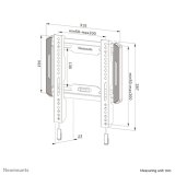 Neomounts WL30-550BL12 TV-beugel wand 24-65" - ultra-vlak - Easy Install