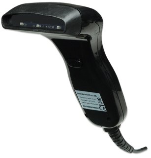 Manhattan Contact CCD handheld barcodescanner, USB, scanbreedte 80 mm, kabel 1,52 m, max. 3.000 lux, zwart, 3 jaar garantie