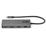 StarTech.com USB-C Multiport Adapter - 10Gbps USB Type-C Mini Dock met 4K 30Hz HDMI - 100W Power Delivery Passthrough - 3-Port USB Hub, GbE - USB 3.1/3.2 Gen 2 Laptop Dock - 25 cm Cable